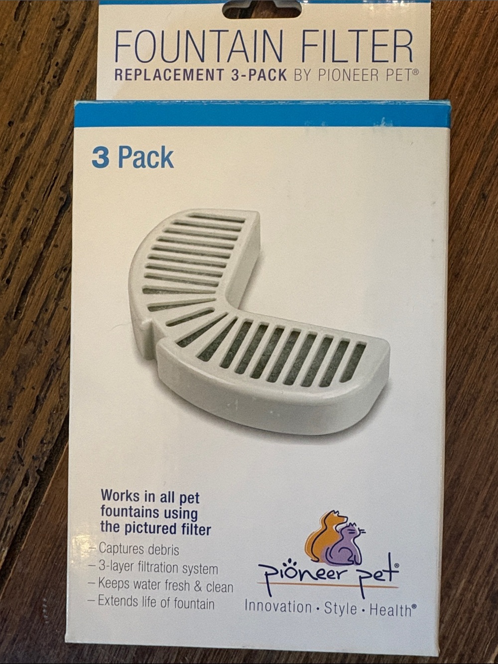 PIONEER Fountain Filter Replacement 3-Pack – White, Set of 2 - Picture 4 of 5
